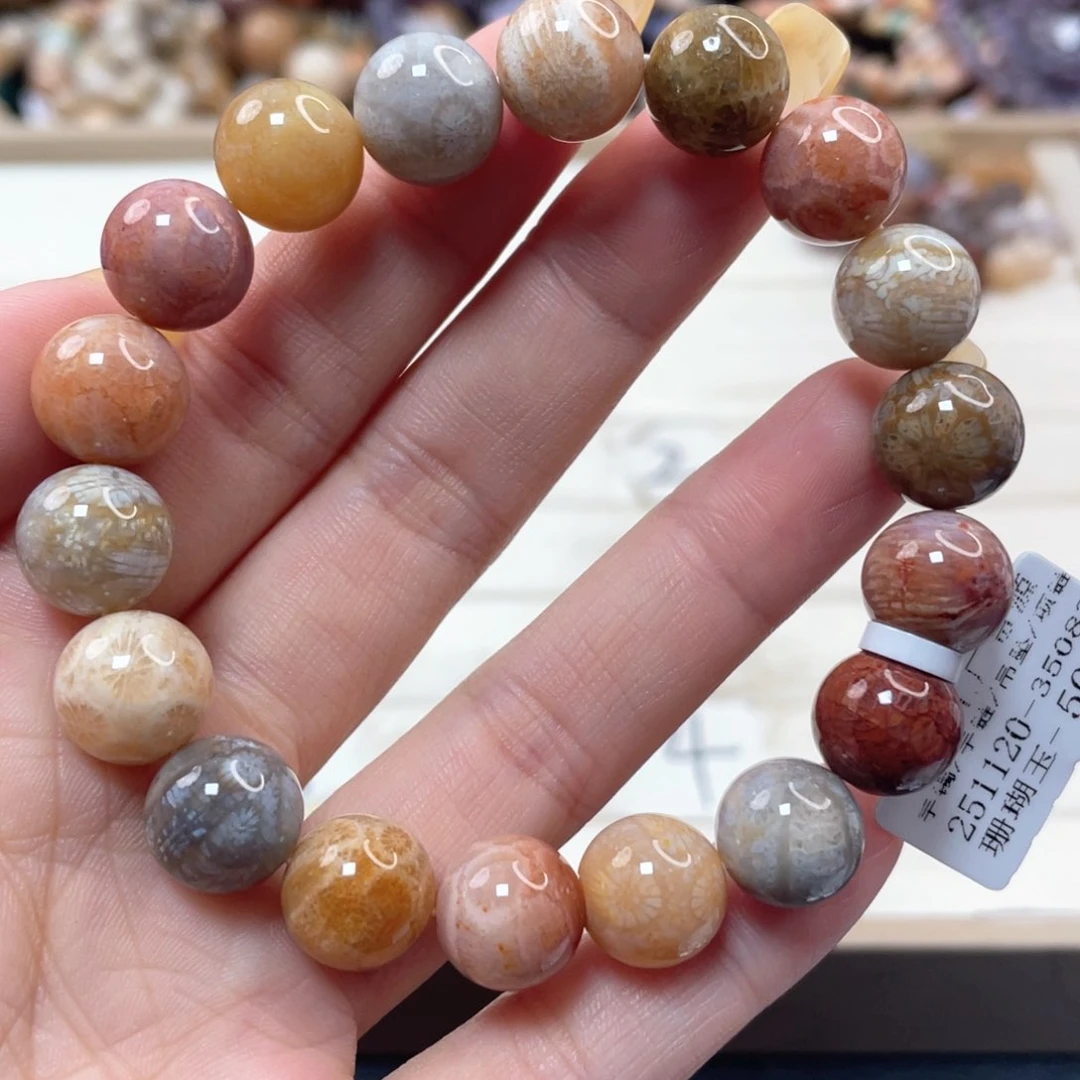 未镶嵌手链硅化珊瑚（珊瑚玉）076