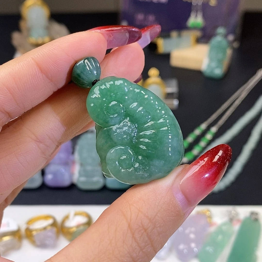 翡翠吊坠(不含链)未镶嵌野****子