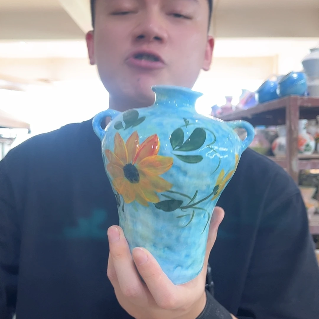陶瓷手工手绘到手一个25-207