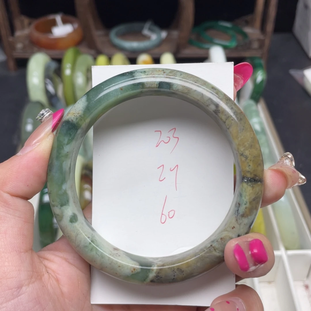 未镶嵌蛇纹石玉手镯