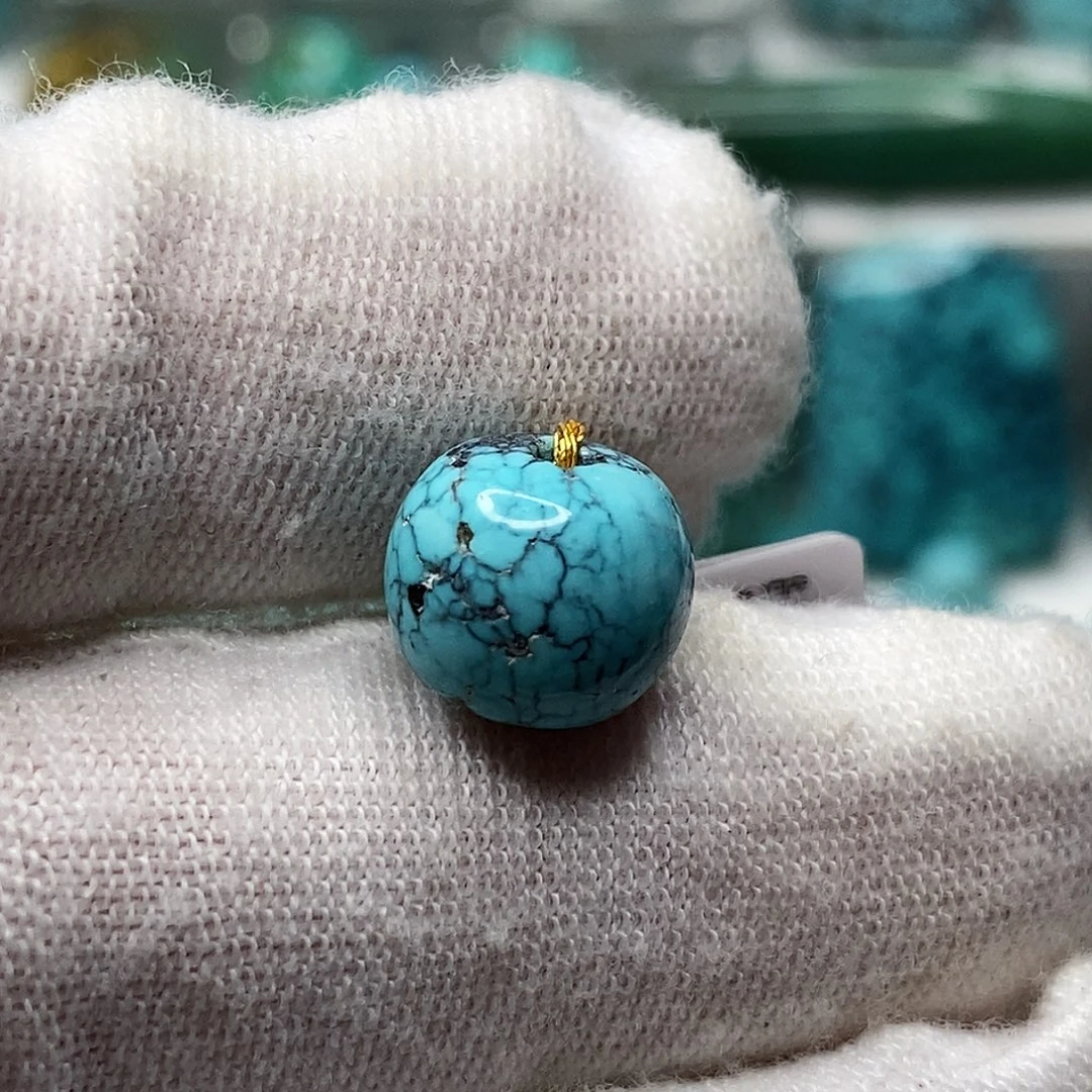 未镶嵌绿松石天然原矿地大质检