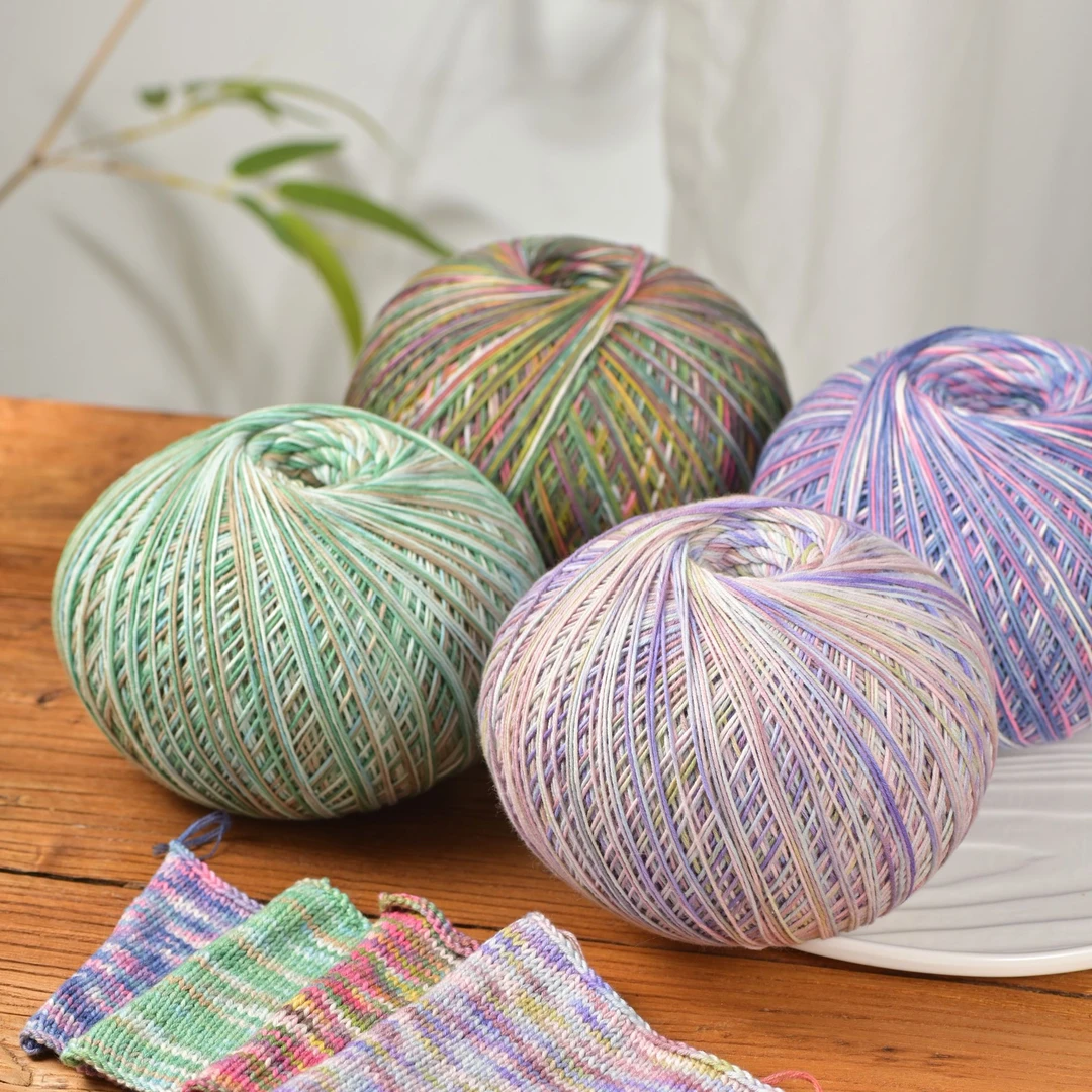 100%优质段染彩色棉 超级柔软手感细腻