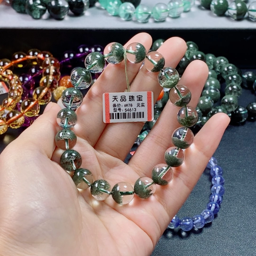 水晶未镶嵌手链绿幽灵54613