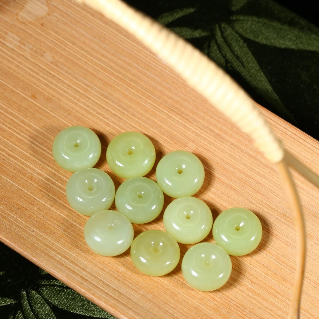【央博玉专属】和田玉黄玉平安扣吊坠25PAK-HY-MN约15*7mm多样性发