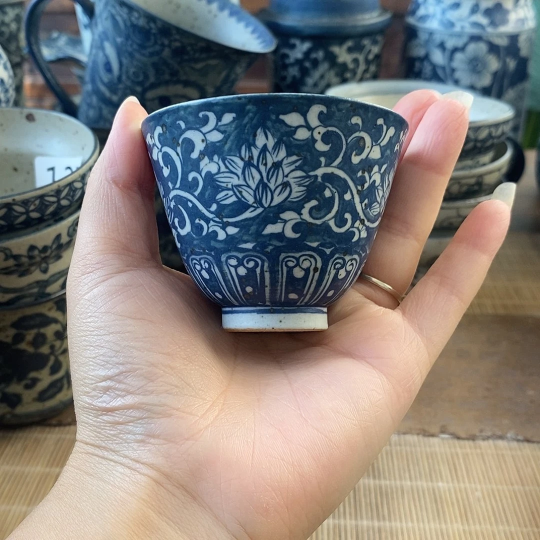 手工手绘青花高温陶瓷