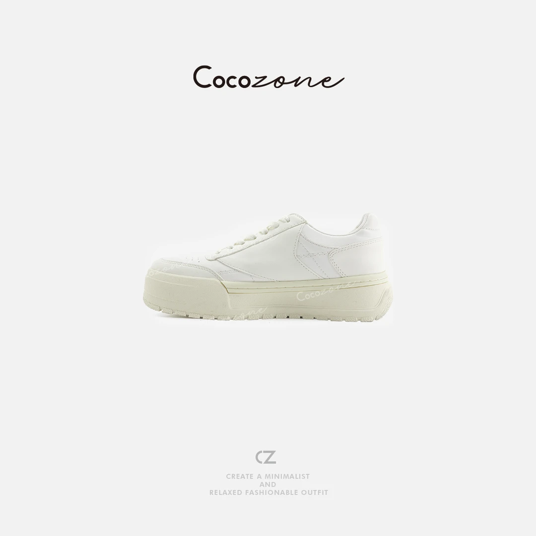 COCO ZONE 刘一一 新款简约小众系带通勤风休闲鞋CD2A0040