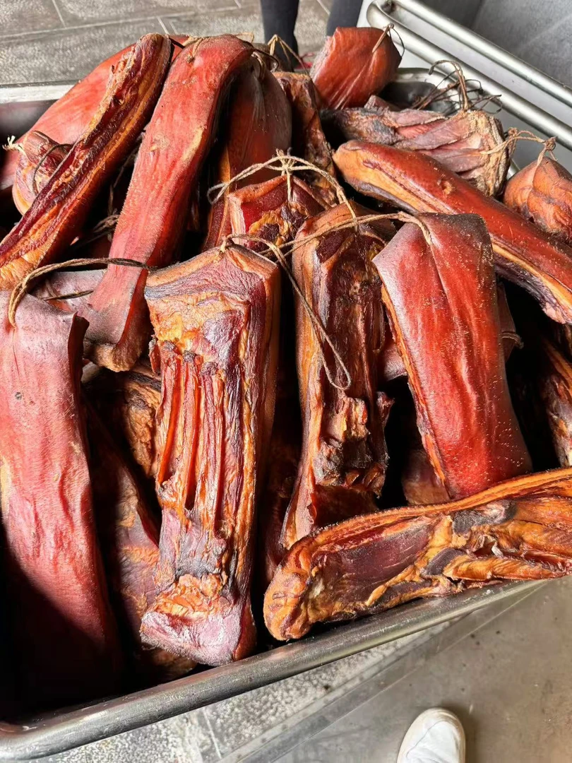 恩施手工制作柴火烟熏五花腊肉土腊肉农家粮食猪净重5斤包邮