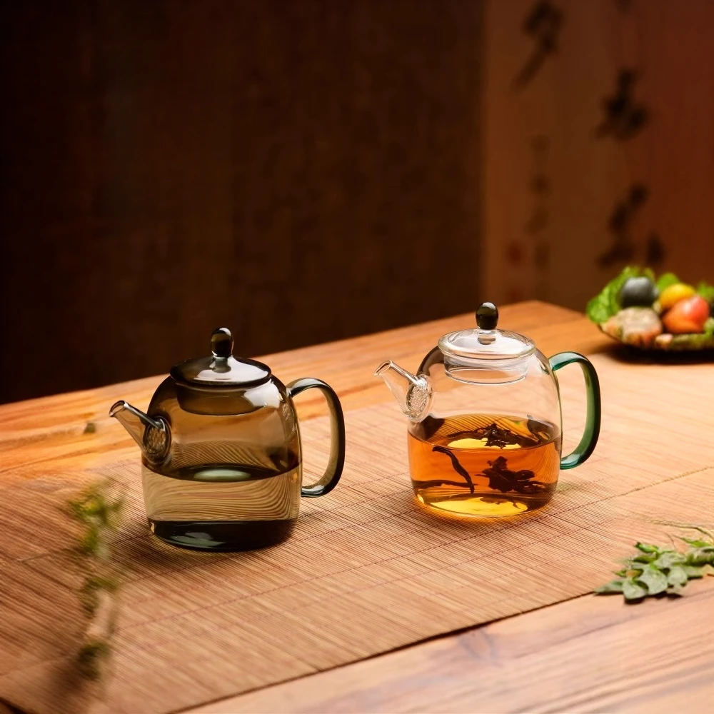 玻璃扎孔过滤秦钟壶功夫小号300毫升家用迷你泡茶泡茶器具网红款