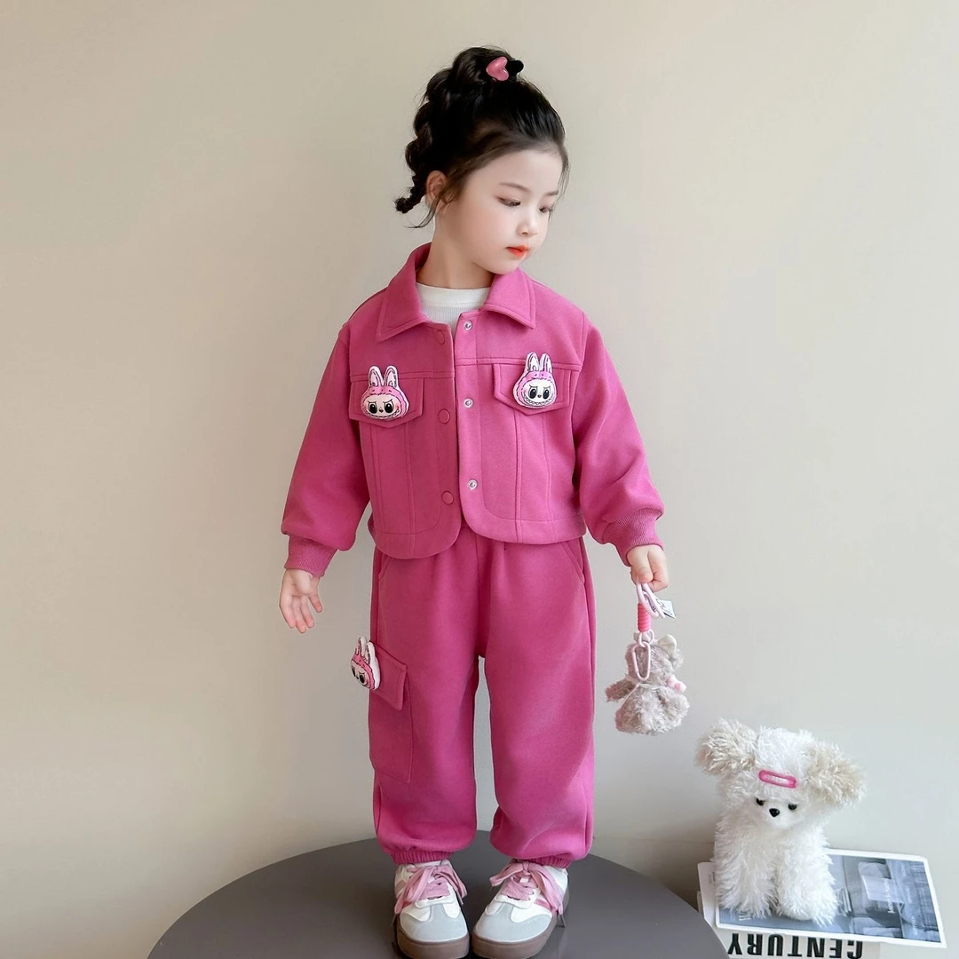 2025秋季新款女童秋套装儿童好看洋气卫衣打底裤两件套宝宝秋装