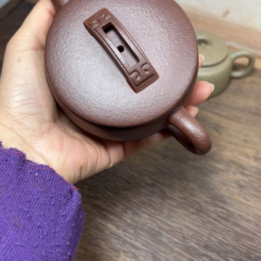紫泥茶壶地****了老紫泥汉瓦150cc