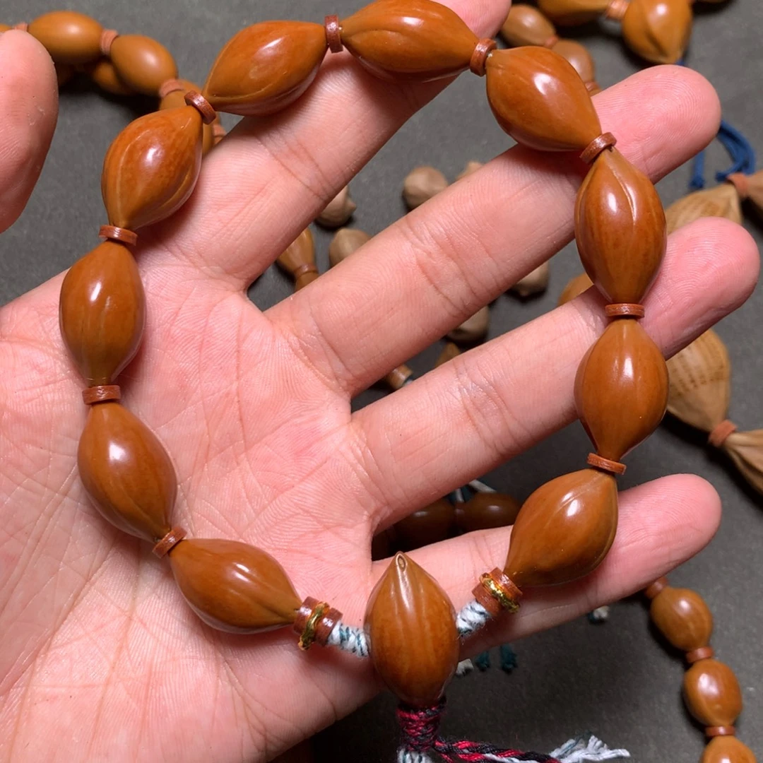 橄榄核手串/手链1.35 鸡血红