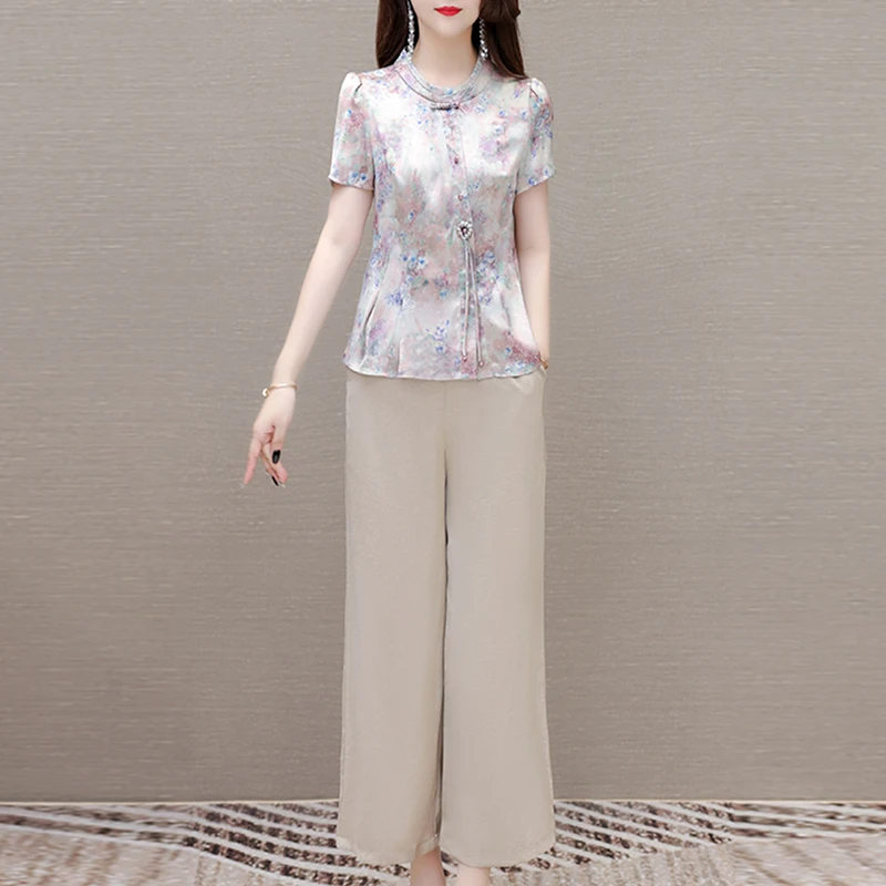 拉夏贝尔套装女士夏季2025新款阔太太洋气高贵杭州品牌高端两件套