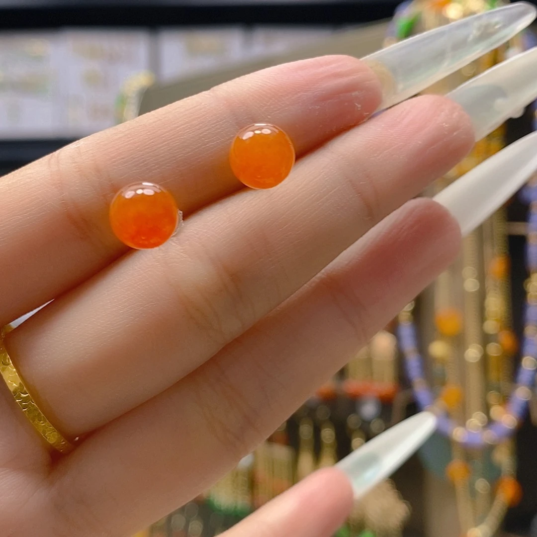 翡翠合金耳饰翡翠