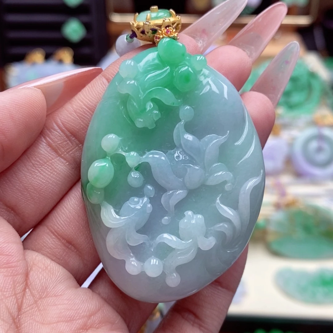 颈饰未镶嵌翡翠翡翠吊坠