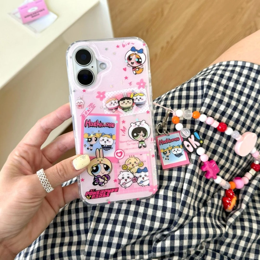 IMD小女警卡哇适用iphone16苹果15果冻手机壳小米OPPOVIVO荣耀