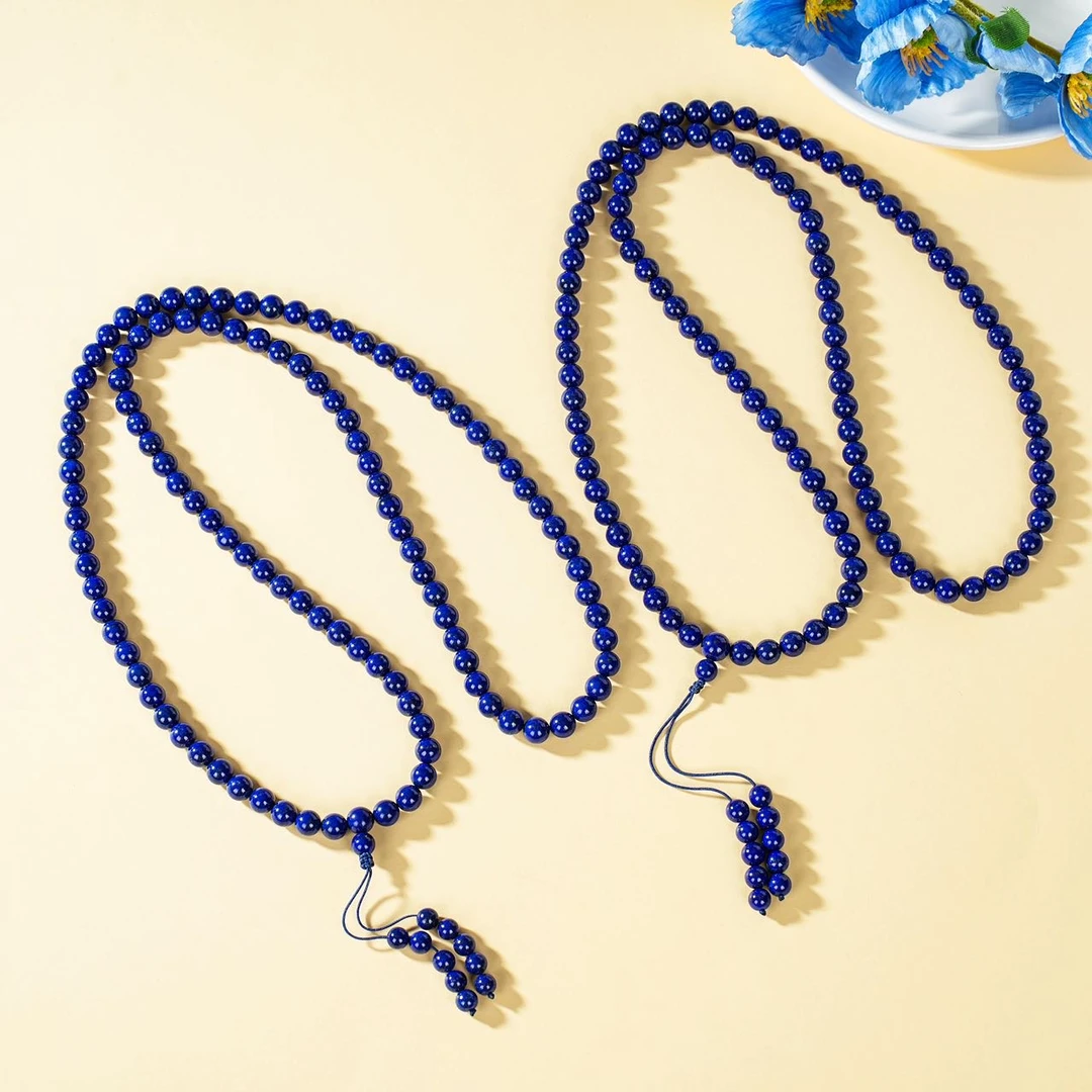 【云上叙】青金石项链-多样性发其一-约8mm-V24732-M（甄选）