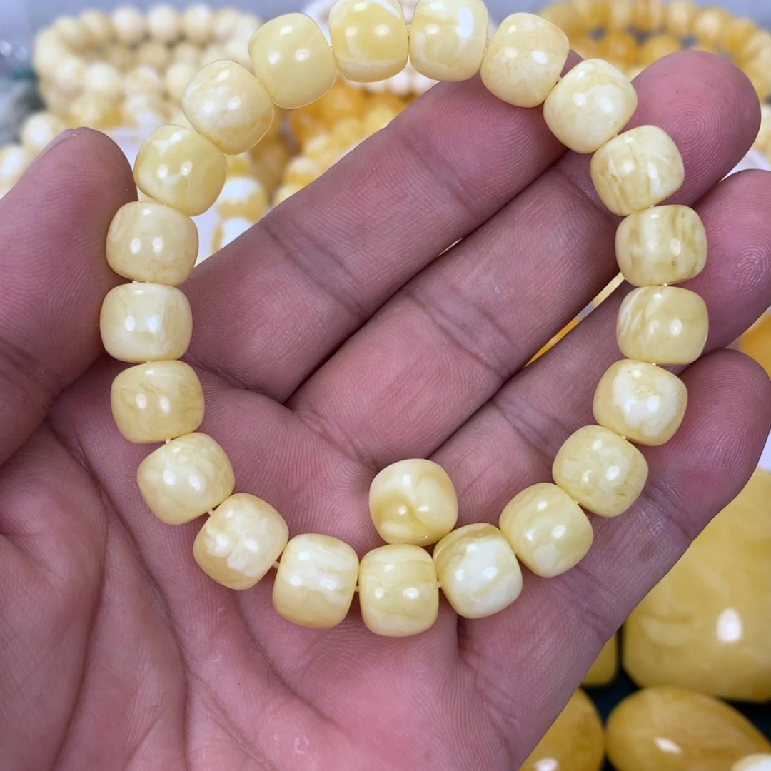 啦***啦琥珀未镶嵌手链琥珀蜜蜡