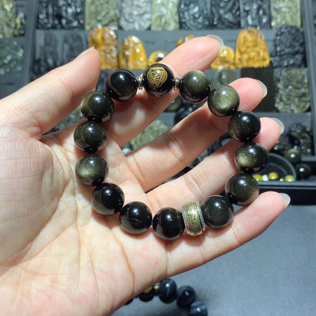 黑曜岩手链未镶嵌我****?