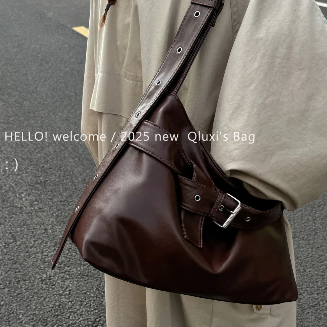 【QIANLUXI/千璐禧】 秋冬新款高级感美拉德腋下包大容量简约托特包