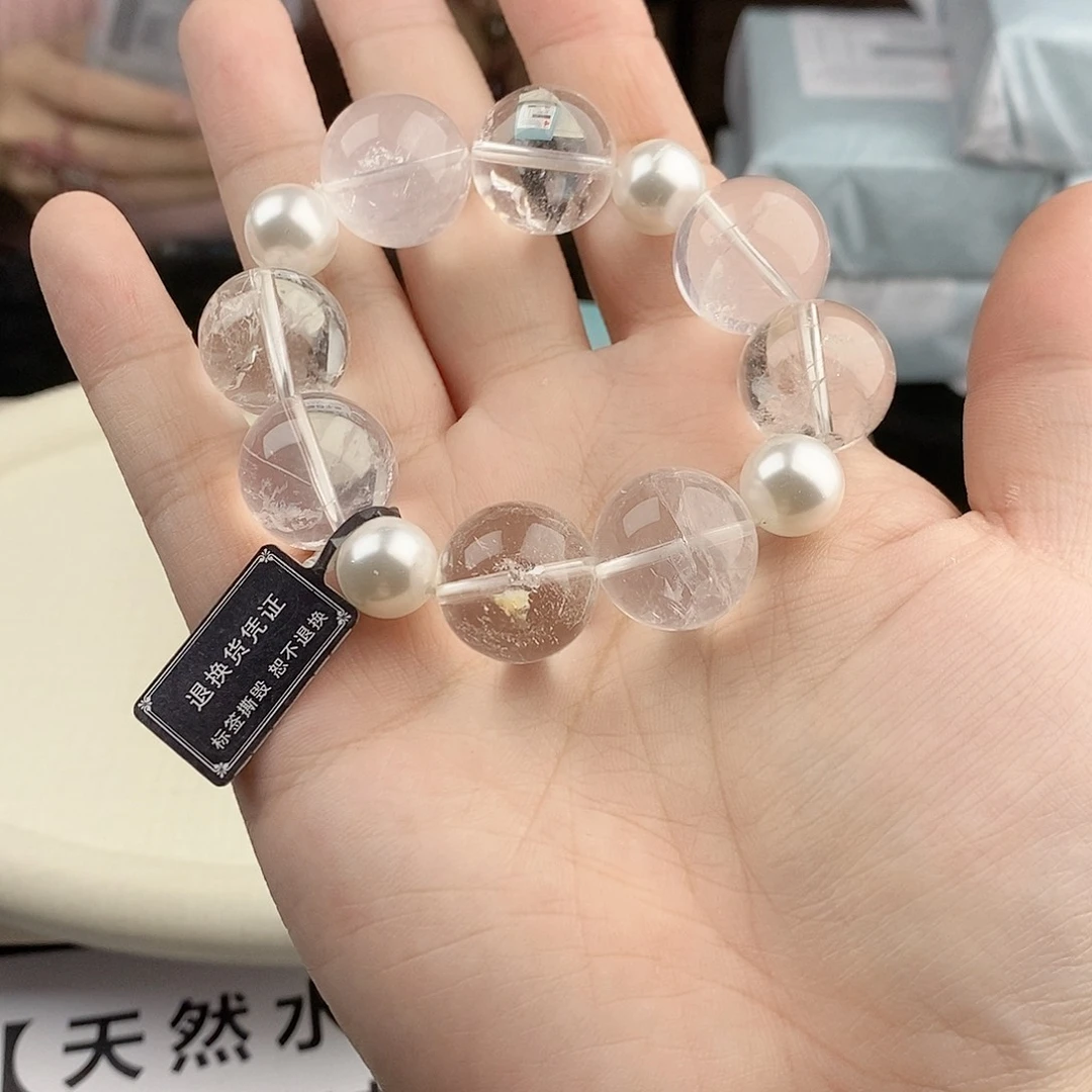 银S925镀金镶嵌手链水晶