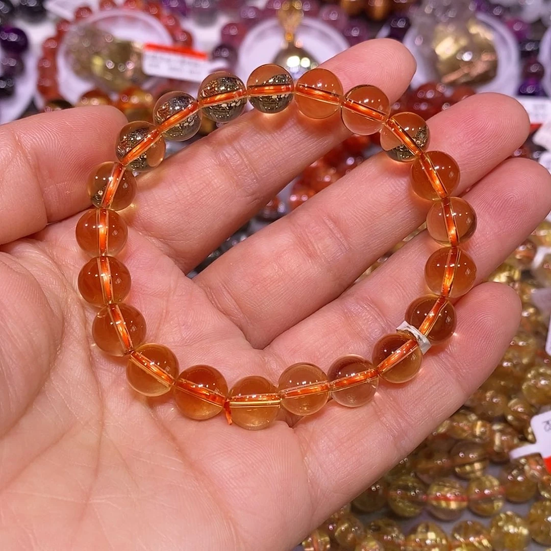 未镶嵌手链水晶黄水晶9