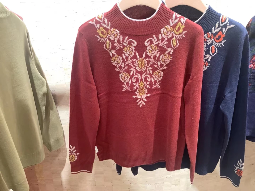 〖蕙子严选〗WL 3128新款高质复古圆领羊毛衫