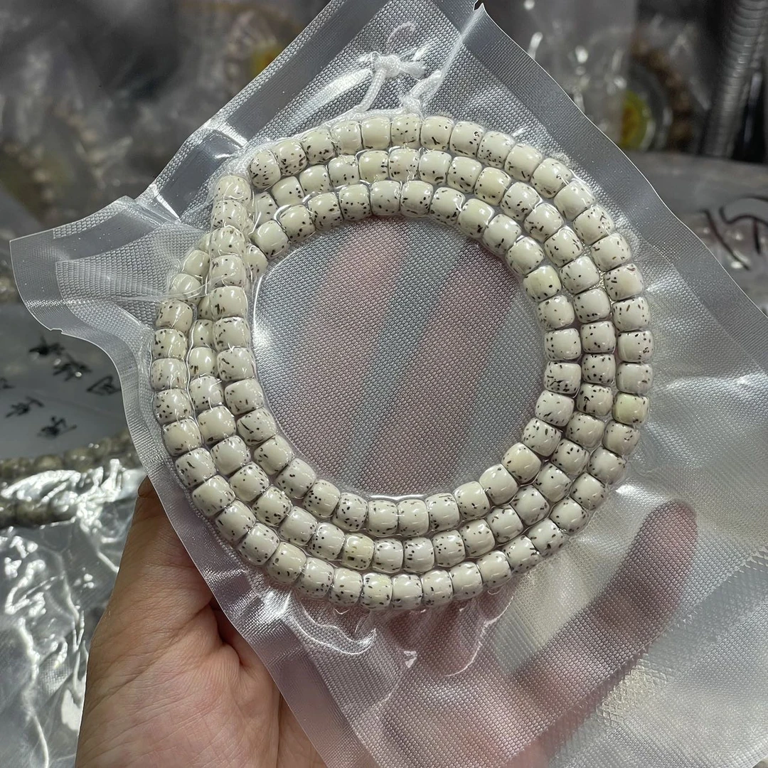 【老胡严选】23 G67179-星月菩提半壁留白脖挂-多样性发其一-7*8mm-