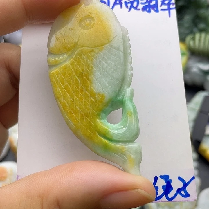 颈饰未镶嵌翡翠天然翡翠