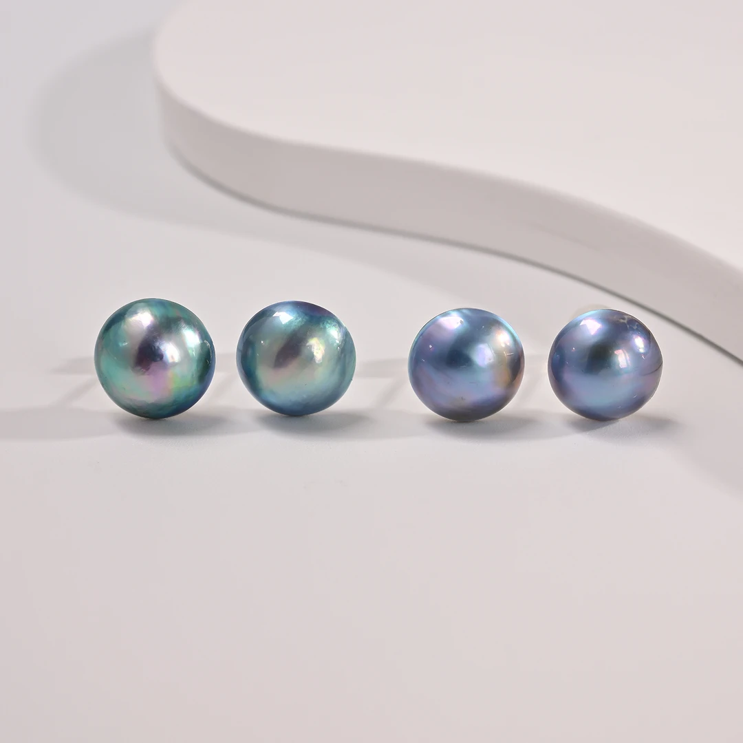 【云上好物】S925银马贝珍珠耳钉-多样性发一件-9mm-DS49863-21（JG）