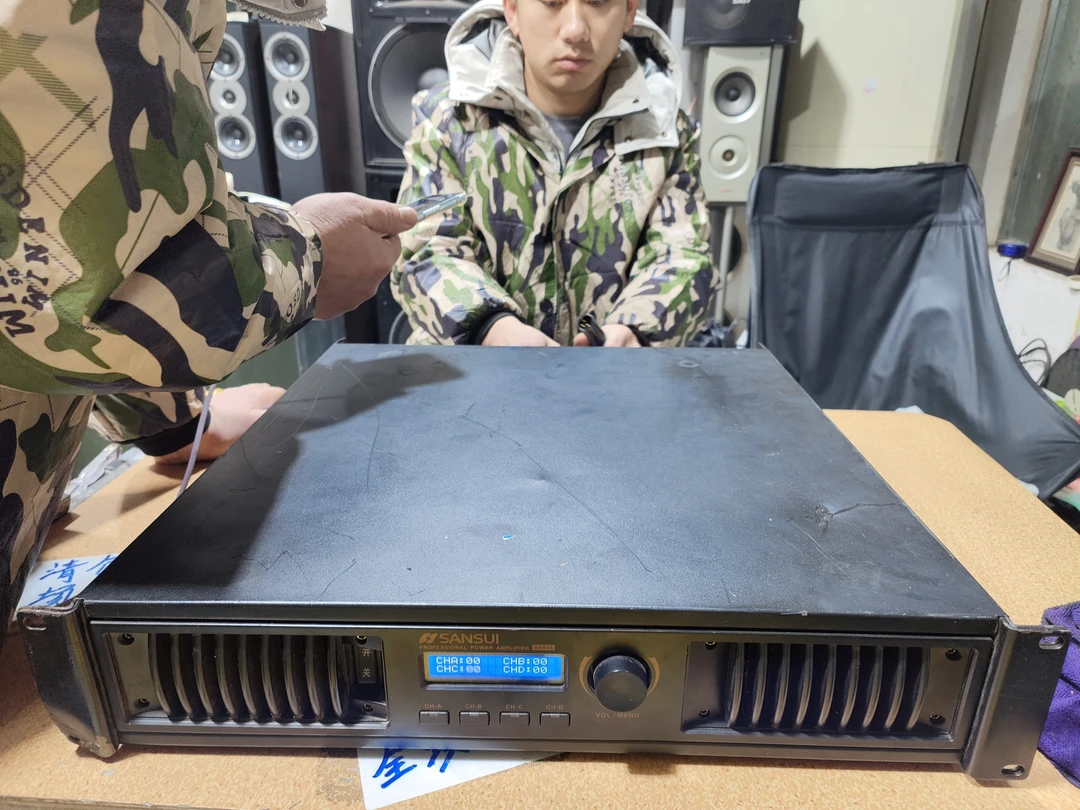 9新  二手山水SA604专业后级功放，缺风扇罩（出声，不带线材）