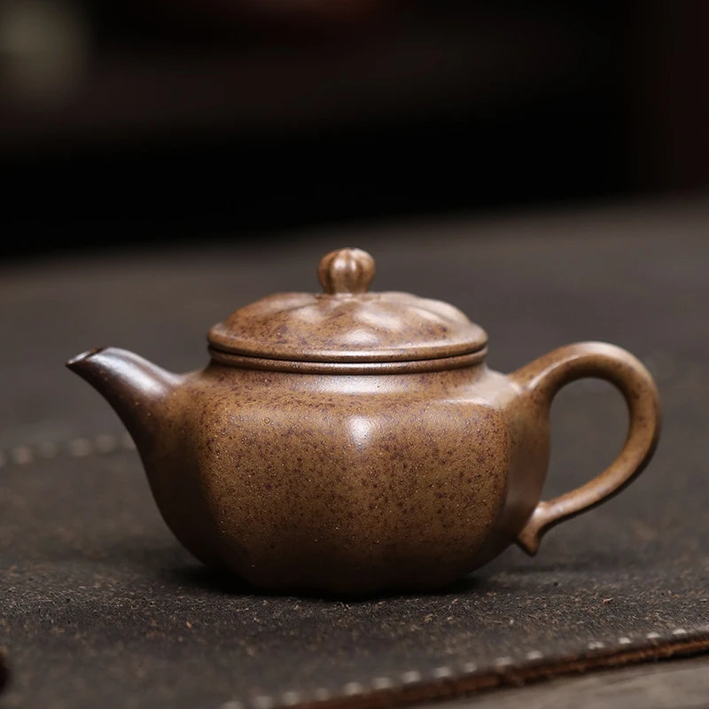 【央广非遗】大吉羊柴烧 宜兴紫砂壶茶壶 原矿本山绿泥八面玲珑140m