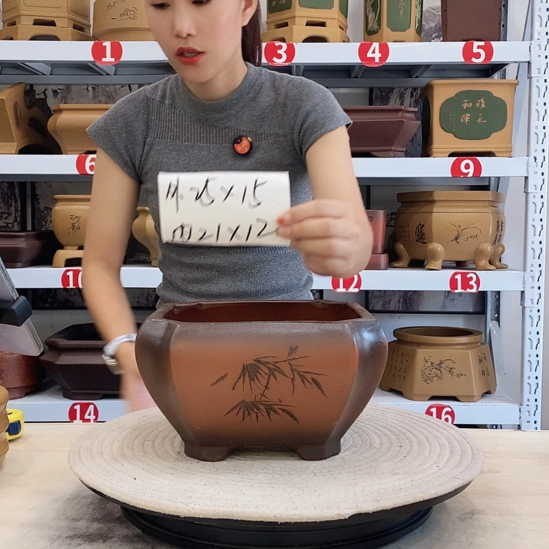 紫砂花盆紫砂花盆