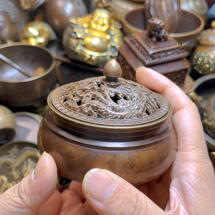 铜器摆件收收藏藏