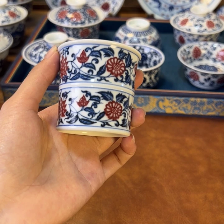 摆件景德镇陶瓷茶器百宝箱