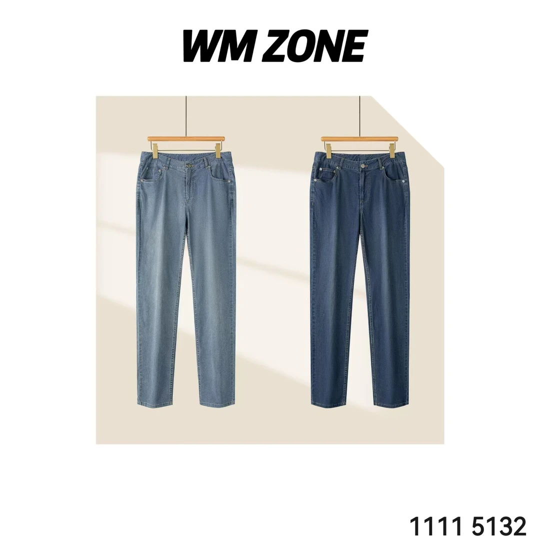 WM 3-3-3476 5132男薄款天丝混纺牛仔长裤