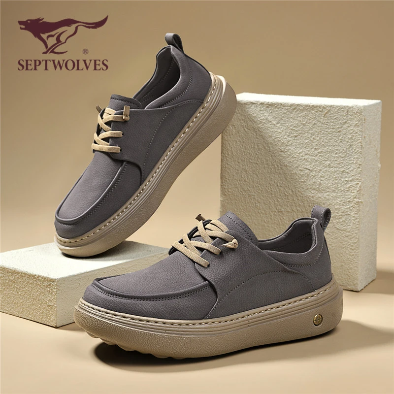 七匹狼男鞋一脚蹬保暖防滑工装鞋新款软底勃肯鞋休闲布鞋轻便9812