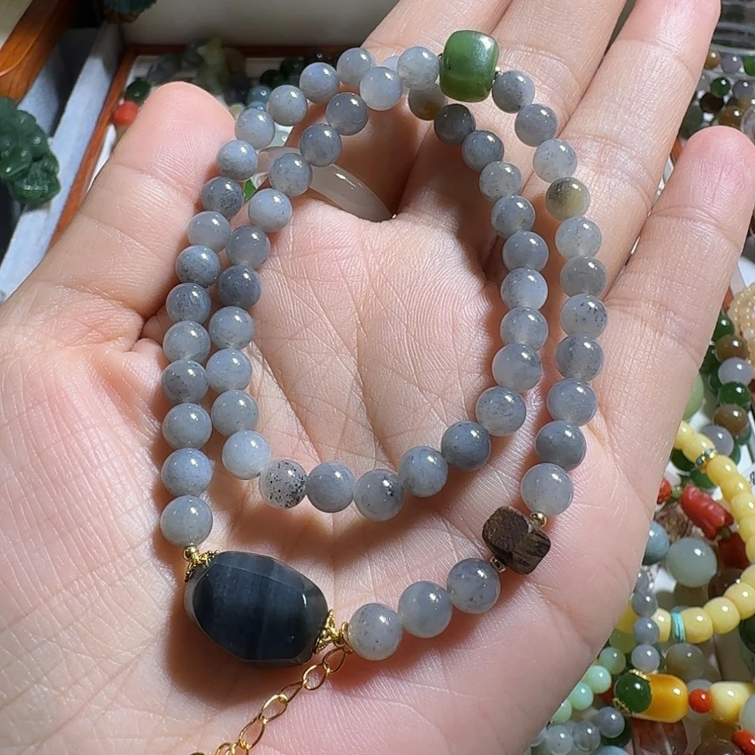 浮***玛手链未镶嵌和田玉