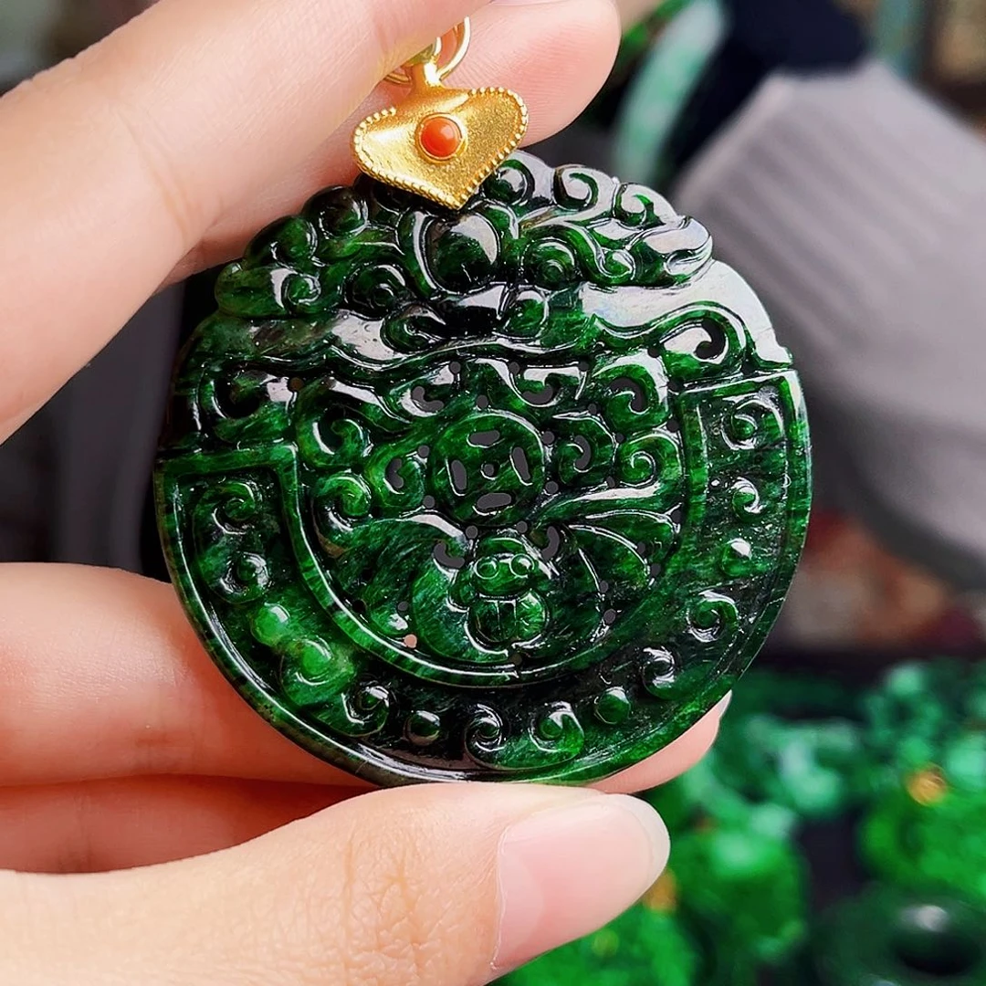 颈饰银S925镶嵌翡翠多样性