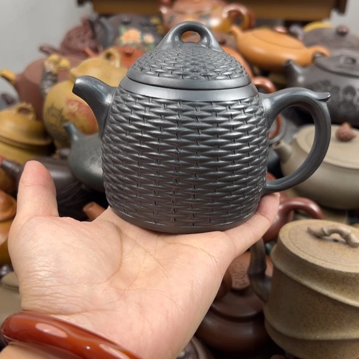 茶壶紫砂壶把裂了