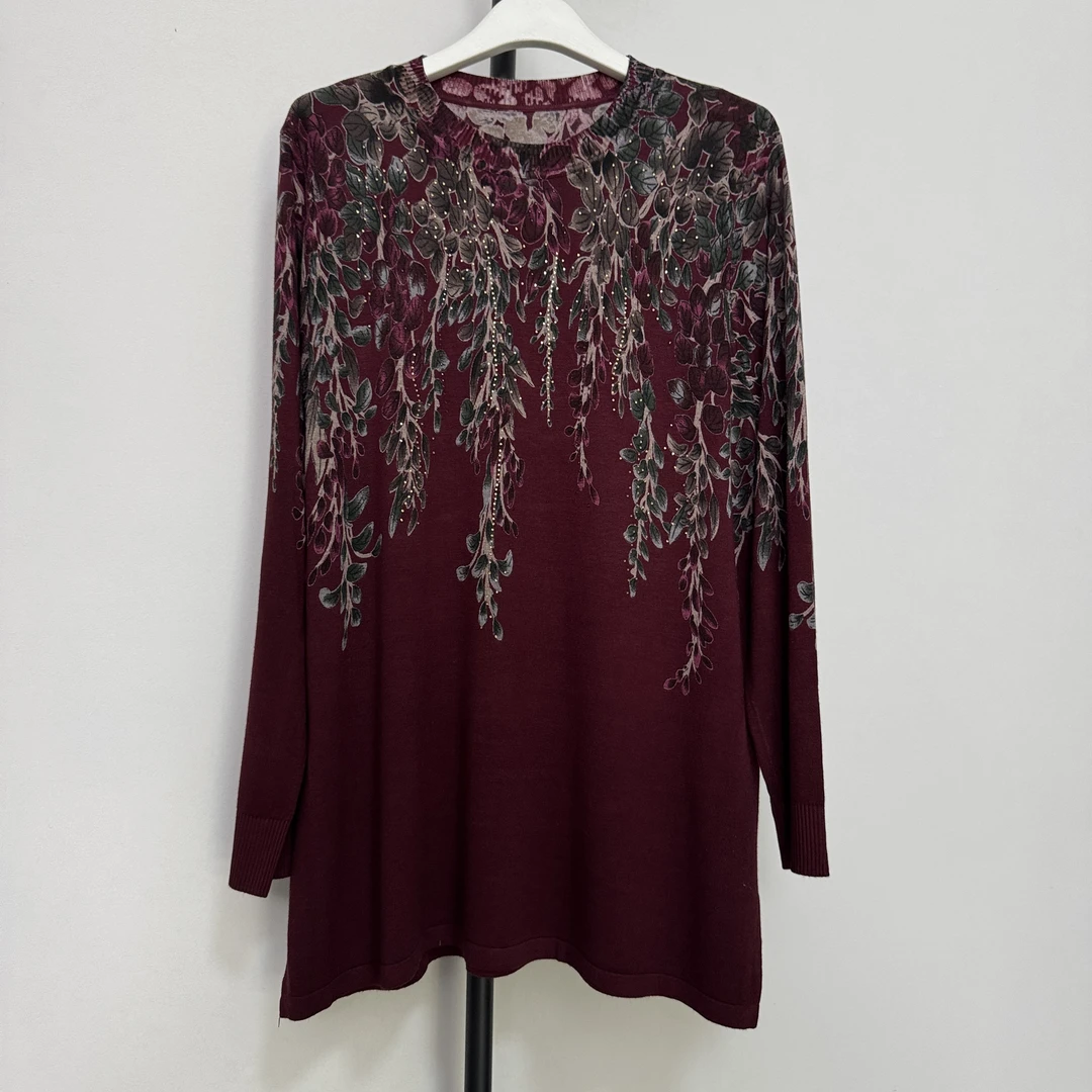 305轻薄印花毛衣