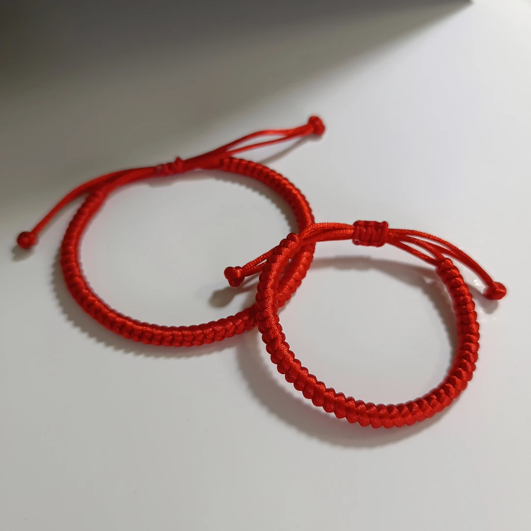 亲子款 金刚结红绳 可调节 护身款