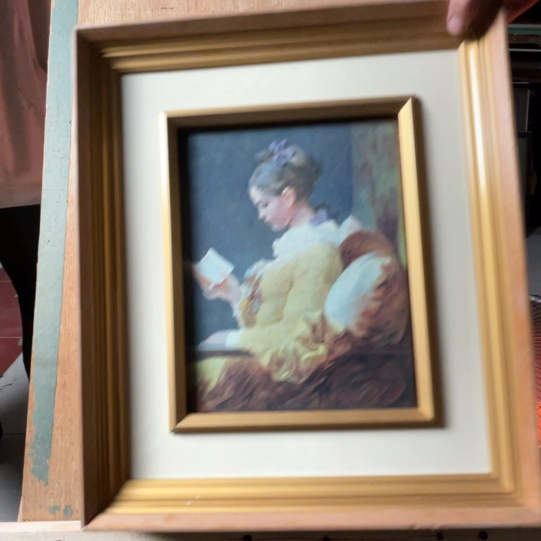 中古框画有些瑕疵看好下单不退不换