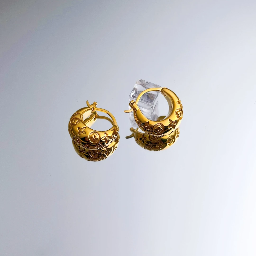 【爆款老花】足金999黄金5D无氢工艺老花耳扣