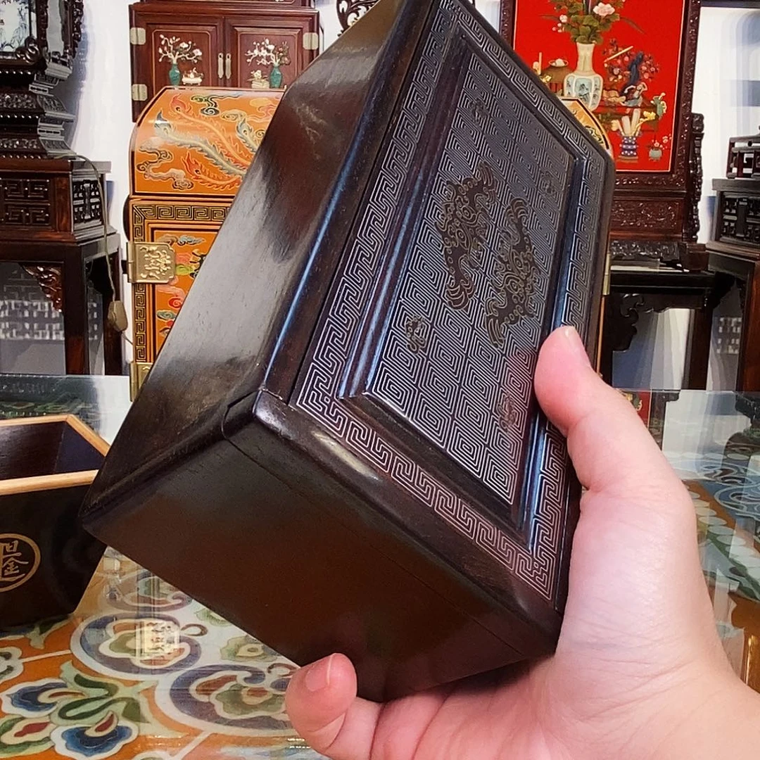 红酸枝木类成套家具大红酸枝机关盒