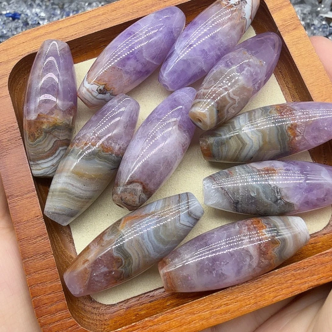 未镶嵌水晶珠宝半成品15×20极光玛恼天珠一颗