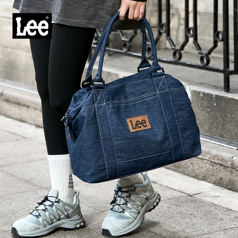 Lee手提旅行包女士行李包旅游男大容量户外健身包出差登机收纳袋