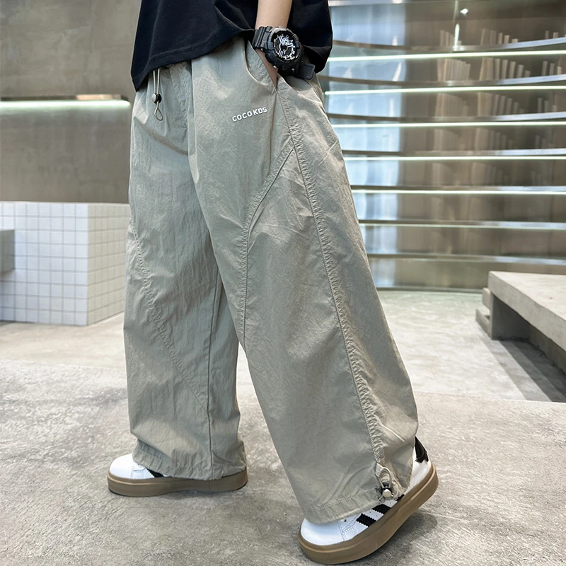 男童夏季裤子2025新款儿童装中大童运动裤防蚊裤夏装潮流薄款韩版