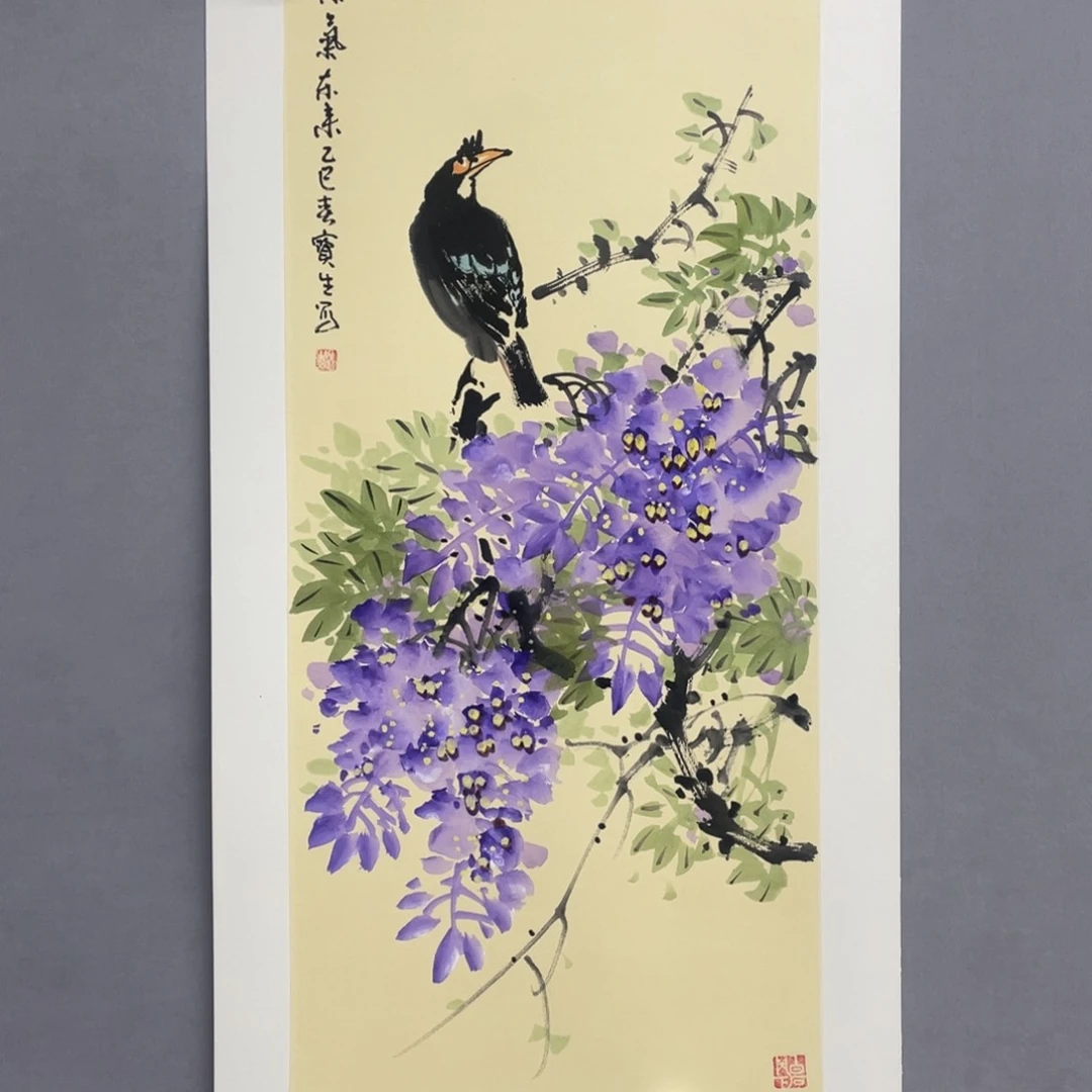 国画艺术家真人手绘