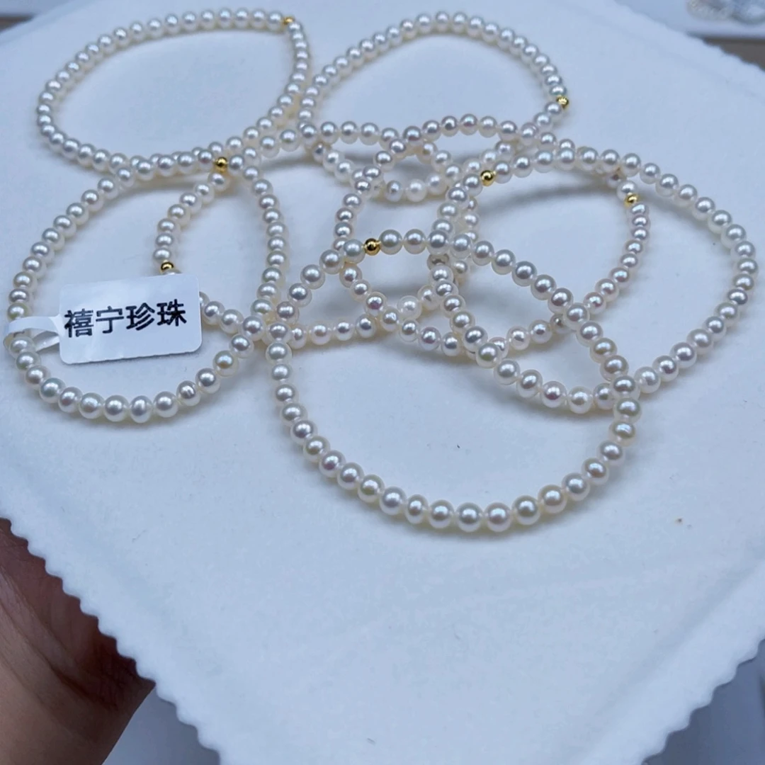 淡水珍珠手绳银S925镶嵌