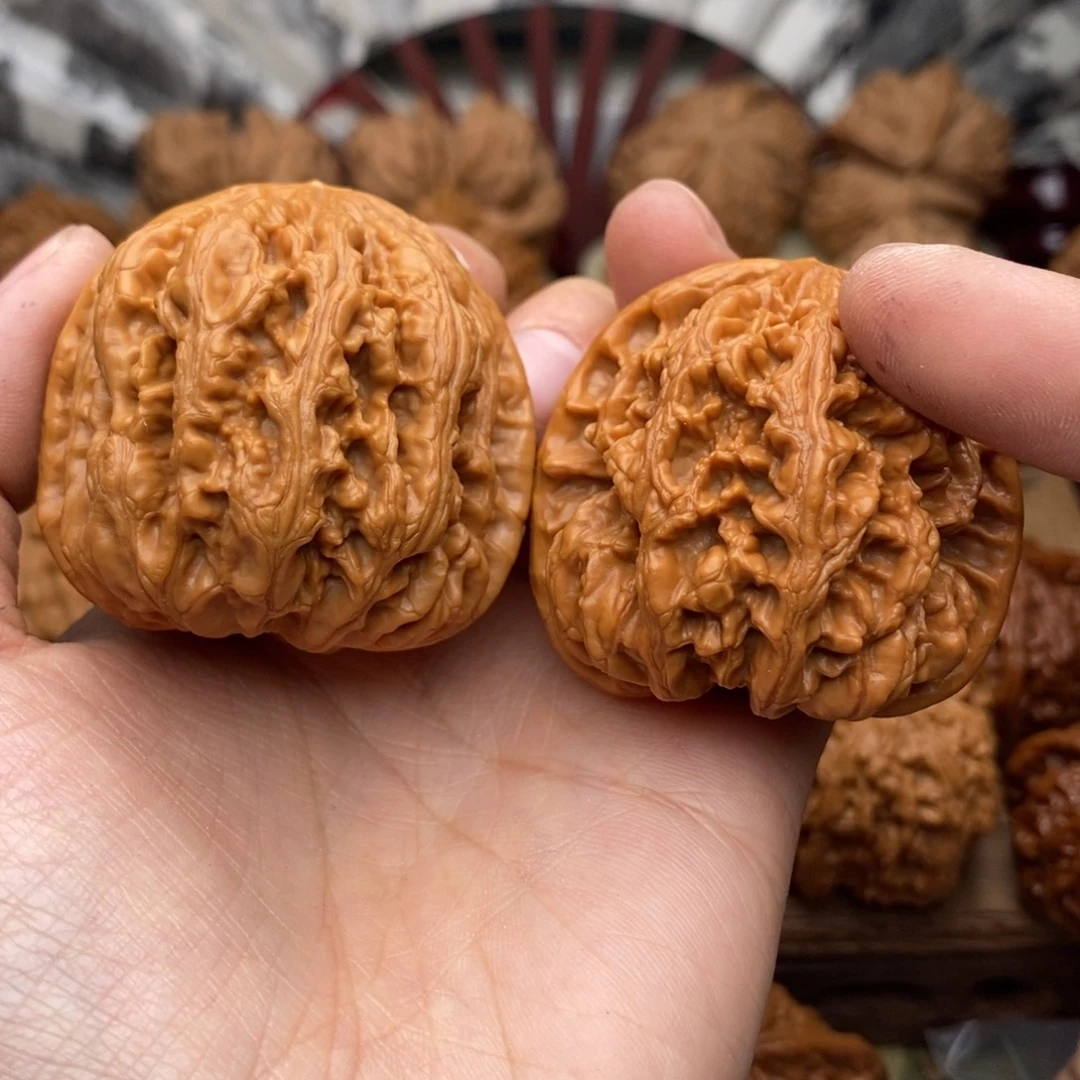 把件文玩核桃302号44粗筋色差